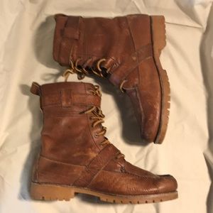 Polo Ralph Lauren 9DRadbourne Brown Leather Boots